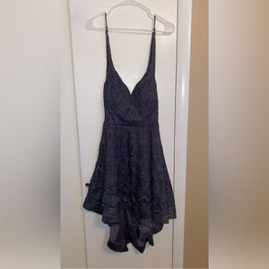 Bluish grey semi formal dress